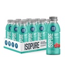 Isopure Zero Carb 32g καθαρή πρωτεΐνη έτοιμη για κατανάλωση, Whey Protein Isolate, Blue Raspberry, 12 Pack (συσκευασία Μαΐου Vary)