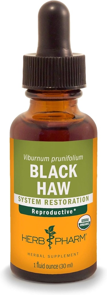 Βότανο Pharm Certified Organic Black Haw Liquid Extract - 1 ουγγιά