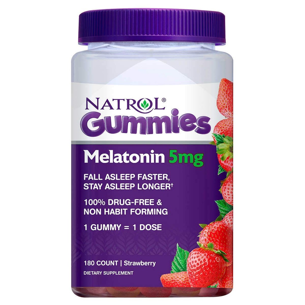 Νατρόλη Μελατονίνη 5 mg 180 Gummies