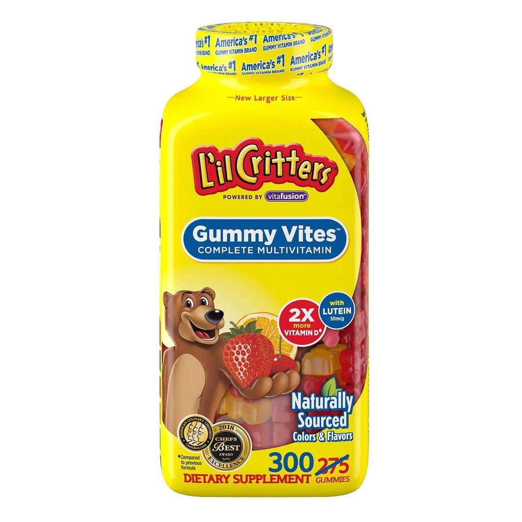 Gummy VITS Παιδικό Μασώμενο Gummy Bear Multivitamin Dietary Supplement, 300 Count
