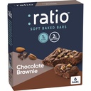 Ratio Soft Bakeed Bars, Σοκολάτα Brownie, 1g Ζάχαρη, Κετό Φιλικό, 5.34 oz (6 Bars)