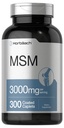 Horbäach MSM Supplement | 3000mg | 300 Coated Caplets | Methylsulfonylmethane with Calcium | Vegetarian, Non-GMO, Gluten Free