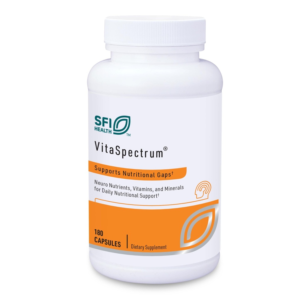 Klaire Labs SFI Health VitaSpectrum Κάψουλες - Πολυβιταμίνη για παιδιά με 28 βασικά θρεπτικά συστατικά Συμπεριλαμβάνονται φολικό, B12, B6, Αντιοξειδωτικά, Βιταμίνη Ε & D3 - Χωρίς χαλκό ή σίδηρο, Χωρίς γλουτένη (180ct)