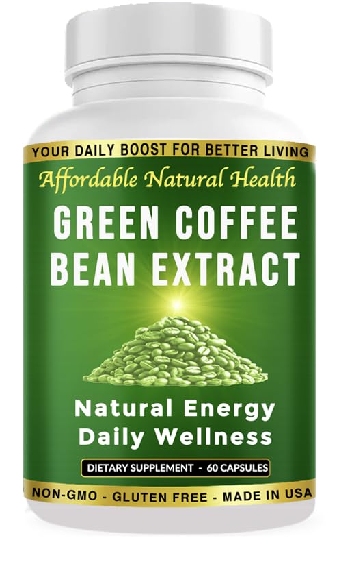 Heaven's Gate Green Coffee Bean Extract, 100% Pure Green Coffee Bean Κάψουλες, 50% Chlorogenic Acid, 10.000 mg, 60 Κάψουλες, 2 μήνες προσφοράς, μη ΓΤΟ και χωρίς γλουτένη, Παραδοσιακό συμπλήρωμα βοτάνων