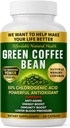 Heaven's Gate Green Coffee Bean Extract, 100% Pure Green Coffee Bean Κάψουλες, 50% Chlorogenic Acid, 10.000 mg, 60 Κάψουλες, 2 μήνες προσφοράς, μη ΓΤΟ και χωρίς γλουτένη, Παραδοσιακό συμπλήρωμα βοτάνων