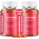DREAVIO Keto ACV Gummies Advanced Weight Loss- Sugar Free 1000mg μηλίτη μηλίτη για γυναίκες & άνδρες, Vegan Keto Apple Cider Vinegar συμπλήρωμα για ενήλικες