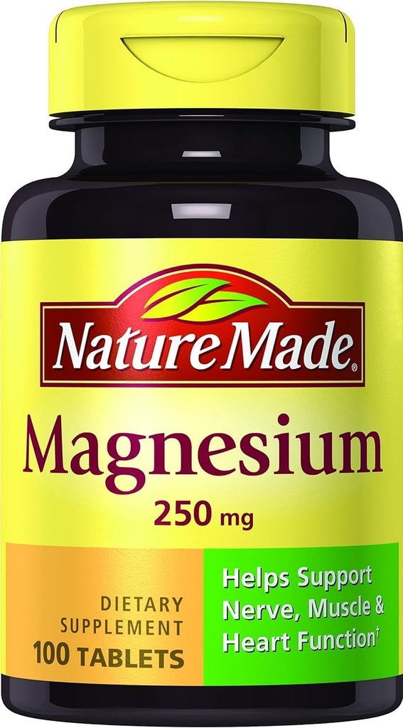 Nature Made Magnesium 250mg, 100 δισκία (πακέτο των 6)
