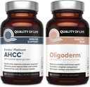 Ποιότητα της ζωής με Kinoko Platinum AHCC Mushroom Extract και Oligoderm με εκχύλισμα Oligonol Lychee - Immune Support Skin Health Bundle