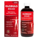 Globulo Rojo Iron Supplement - Υγρό συμπλήρωμα διατροφής με υψηλής ισχύος βιταμίνες σιδήρου & Β (Vegan) (16 Fl Oz (πακέτο του 1))