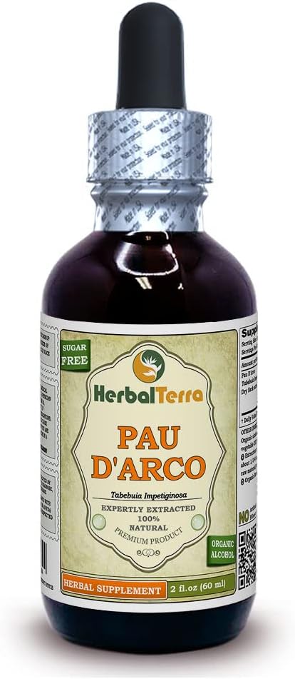 Βότανο Terra LLC PAU d'arco (Tabebuia Impetiginosa) Βάμμα, αποξηραμένο εκχύλισμα υγρού βράχων 2 oz