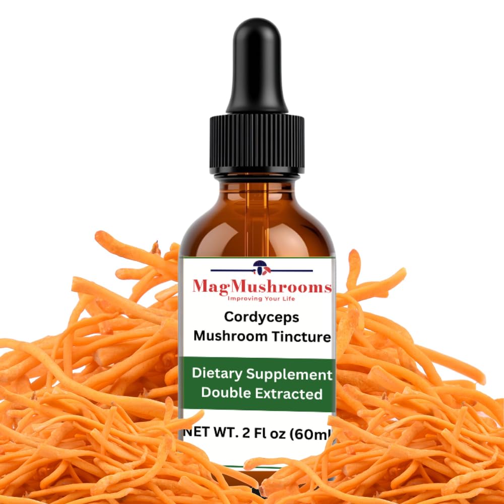 MagMushroom Cordyceps Mushroom Extract Υγρή Βάμμα, ημερήσιο συμπλήρωμα, Διπλό εκχύλισμα για μέγιστη ισχύς, 2 fl. oz., 60 καθημερινά