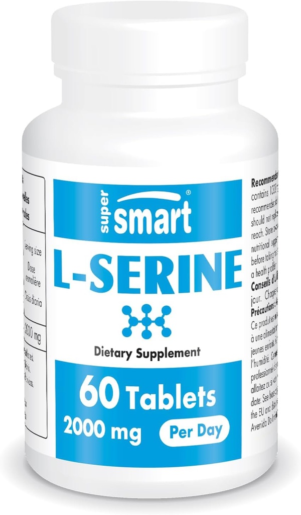 Supersmart - L-Serine Supplement 2000mg ανά ημέρα (Easy- to- Take) - Amino Acids Supplement 