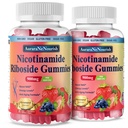 2 Pack NAD Resveratrol Supplement, Sugar Free 900mg Gummies with Quercetin, Collagen, Vitamin Support Anti Aging, Cell Regeneration, Energy Boost, Skin Improvement for Women Men