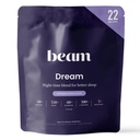 Beam Dream Sleep Powder, L-Theanine, Apigenin, Reishi και Μαγνήσιο, Third Party Tested Natural Sleep Aid & Sleep Supplement Supplement for Deep Sleep, Relaxation and Recovery, Natural Sleep Support, 22 Υπηρεσίες