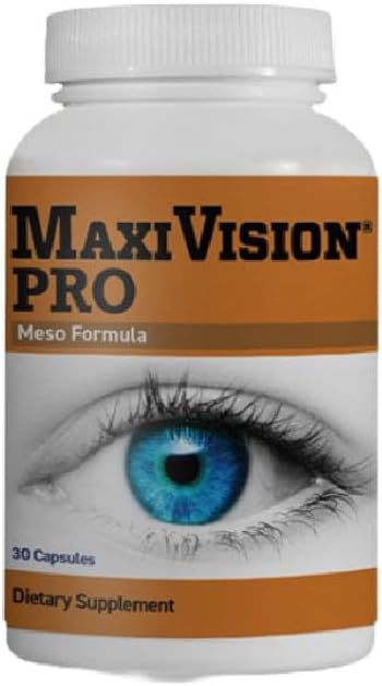 MaxiVision® PRO Meso Formula - Mesozeaxanthin - Lutein - Zeaxanthin - 30 Capsules, 1 Bottle (30 Capsules, 30.00, Count)