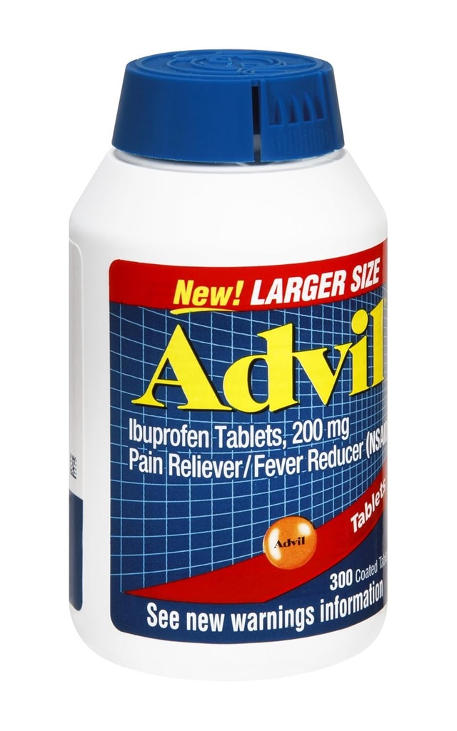 Advil Ibuprofen 200mg Επικαλυμμένα δισκία, 300 CT (Συσκευασία 3)