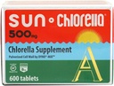 Sun Chlorella Δύο φορές ως Νίκαια Bundle 2ct 500mg Wellness Σώμα Πράσινο άλγη Superfood συμπλήρωμα 600 δισκία Plus σκόνη Πράσινο άλγη Superfood συμπλήρωμα 10x6g Πακέτα