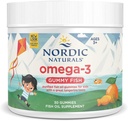 Nordic Naturals Nordic Omega-3 Gummy Fish, Tangerine - 30 Gummy Fish - 124 mg Σύνολο Omega-3s με EPA & DHA - Μη ΓΤΟ - 30 Υπηρεσίες