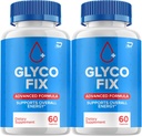 Glyco Fix - GlycoFix Advanced Supplement, All Natural Formula to Reservate Healthy Levels, Maximum Strength Daily Formula, Gyco Fix Κάψουλες Κριτικές (2 Pack - 120 Κάψουλες)