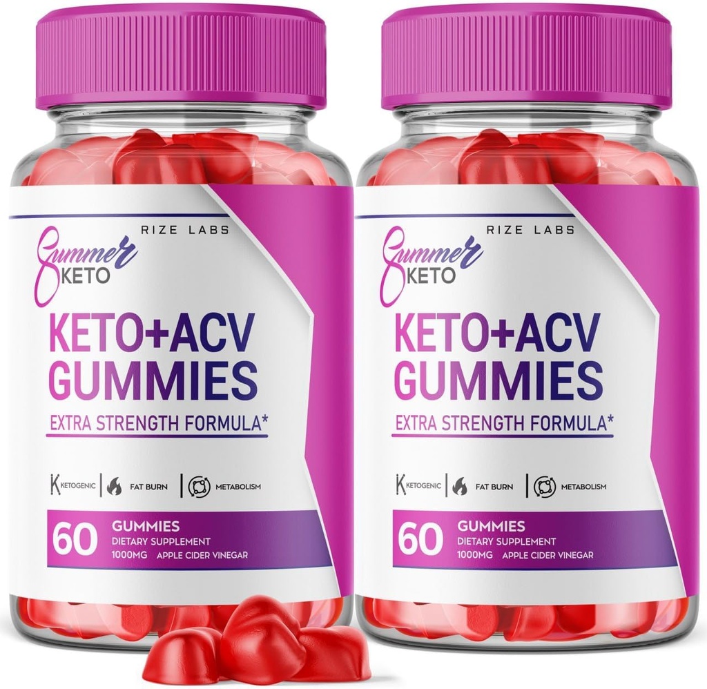rize labs - Καλοκαίρι Keto+ACV Gummies - Καλοκαίρι Απώλεια βάρους Gummies - Bely Fat Diet, Vegan Advanced Formula (120 Gummies)