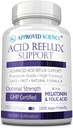Approved Science® Acid Reflux Support - with Melatonin, Marshmallow Root, L-Taurine -180 Capsules - Vegan