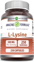 Εκπληκτικές Φόρμουλες L-Lysine 500 Mg Amino Acid Supplement 