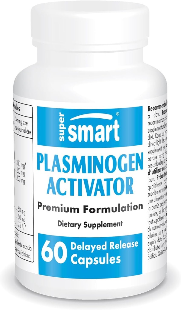 Supersmart - ενεργοποιητής πλάσματος (Advanced Formula) - με Pterostilbene, Nattokinase, Serrapeptase, OPC - High Potency Antioxidant Supplement 