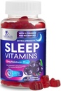 Gummies ύπνου με μελατονίνη 12 mg - Extra Strength Sleep Vitamin Gummy, Natural Melatonin Gummy, Occasional Sleep Supplement for Adults, Vegan, Non-GMO, Gomitas para Dormir - 60 Gummies