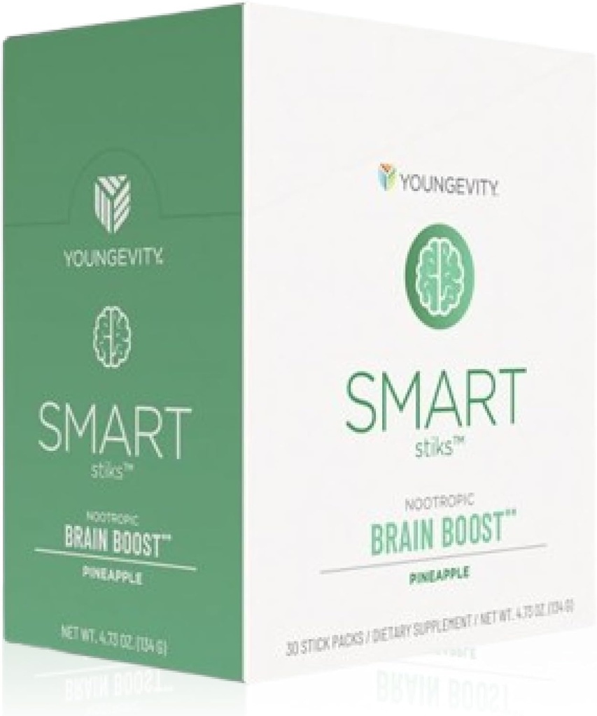 Youngevity Smart | Focus & Clarity | Natural Caffeine | 30 Stick Packs