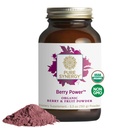 PURE SYNERGY Berry Power | Organic Berry and Fruit Powder | Antioxidant Supplement with Organic Acai, Acerola, and Wild Blueberry | for Healthy Aging, Immune, and Skin Support (5.3 oz Powder)