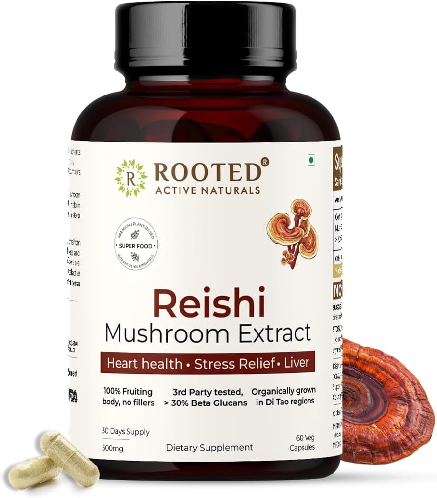 ROUTED Reishi Mushroom Extract Κάψουλες (60 Veg Caps, 500 mg) 
