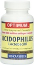 Optimum Acidophilus Lactobacilli Capsules, 100 Count