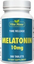 Μελατονίνη 10 mg - TR Time Release - 300 δισκία - Μέγιστη Περιεκτικότητα