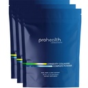 ProHealth Longevity Collagen Peptides Powder - για ανθρώπους άνω των 40. 20g Multi Collagen. 2g Pro-Collagen. Υαλουρονικό οξύ. Τύπος I, II, III, V, X για αρθρώσεις, οστά, μαλλιά, δέρμα, μύες, κόκκαλα - (3 Pack)