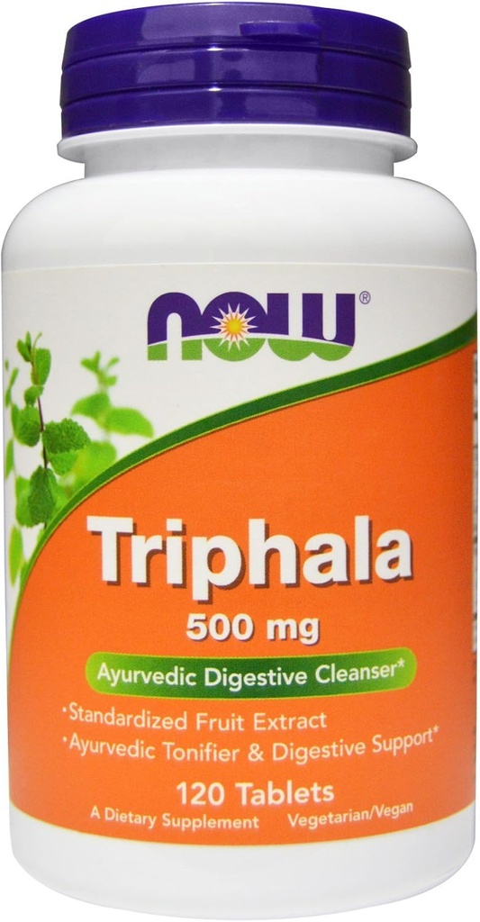 NOW Triphala, 500 mg, 120 δισκία (πακέτο των 2)