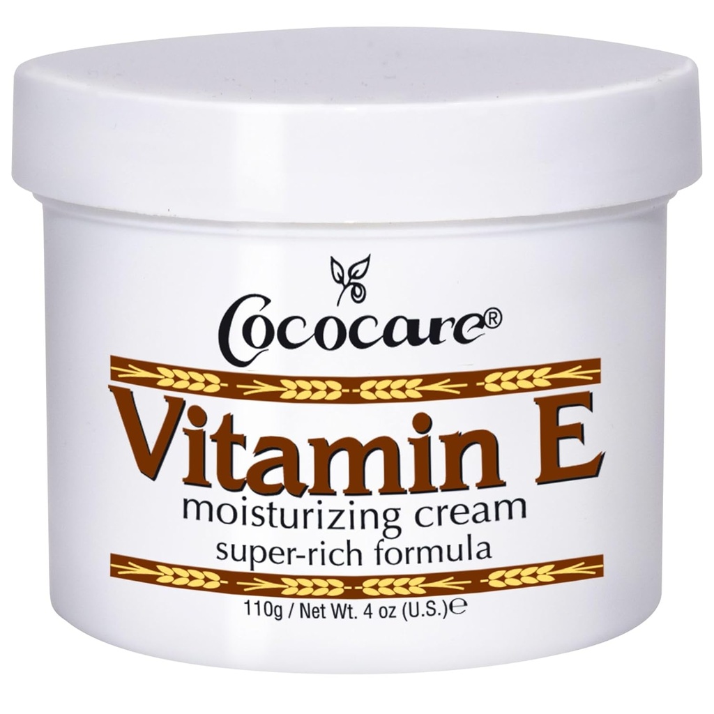 Cococare Βιταμίνη Ε Super πλούσια Formula Ενυδατική Κρέμα - Υψηλής Ικανότητας Ενυδατικό Δέρμα - 4 Oz