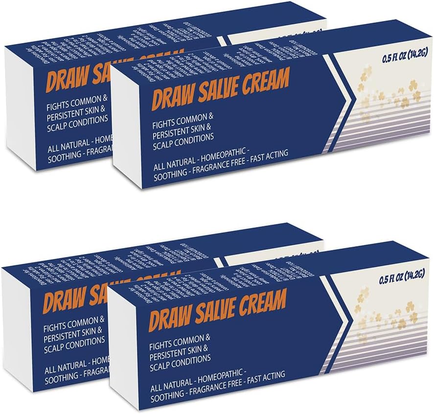 Drawing Salve Cream - Fast Acting Relief for atopic Eczema, Itchy Hands, feet, Bums, armpits - moisturiser to Soothe Itchy, Dry Skin - Suitable for Adults and Children