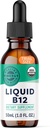 Vimergy Organic Liquid Vitamin B12 Συμπλήρωμα 2500 mcg, Methylcobalamin & Adenosylcobalamin Fast-Absorbing Ενεργειακή Υποστήριξη USDA Organic, Vegan, Μη-GMO B12 Βιταμίνες για γυναίκες & άνδρες 30 Σερβίρισμα (30 mL)
