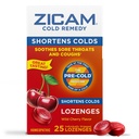 Zicam κρύο Remedy Zinc Lozenges, Άγρια γεύση κερασιού, ομοιοπαθητική, καταπραϋντικό λαρύγγι και βήχας, ψυχρή μείωση της ιατρικής, συντομεύει κρύο διάρκεια, 25 κόμης