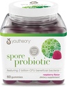Youtheory Spore Probiotic - Vegan Gut & Digestive Support* - Περιέχει Bacillus Coagulans - Γαλακτοκομικά, Σόγια, & Γλουτένη Χωρίς - 60 Gummies