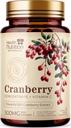 Cranberry Pills Supplement 25,000mg - Fresh Cranberry Ισοδύναμο εκχύλισμα σκόνης με Βιταμίνες C & E - Υποστήριξη για την υγεία των ουροφόρων οδών, Cran Berry Φρούτα, Χωρίς ζάχαρη Φόρμουλα, Εμφιαλωμένο στις ΗΠΑ - 60 κάψουλες