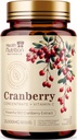 Cranberry Pills Supplement 25,000mg - Fresh Cranberry Ισοδύναμο εκχύλισμα σκόνης με Βιταμίνες C & E - Υποστήριξη για την υγεία των ουροφόρων οδών, Cran Berry Φρούτα, Χωρίς ζάχαρη Φόρμουλα, Εμφιαλωμένο στις ΗΠΑ - 60 κάψουλες