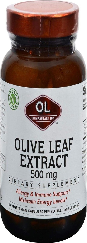 Olympian Labs Olive Leaf Extract, 500mg 60 Καψάκιο