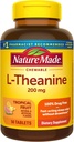 Nature Made Chewable L Theanine 200mg, L-Θεανίνη συμπλήρωμα για ανακούφιση από το στρες, 50 Μασώμενα δισκία, 50 Ημέρα προσφοράς