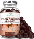 Χωρίς ζάχαρη Κανέλα Κανέλα (2.000mg/serving) Ceylon Cinnamon Supplement for Brain Health, Vegan, Gluten-free, Replace Ceylon Cinnamon Caps, Pills, Powder, Extract (60 Chews)