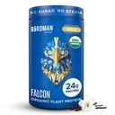 BIRDMAN Falcon Βιολογική Vegan πρωτεΐνη σκόνη βανίλια, 24g πρωτεΐνη, χωρίς ζάχαρη, προβιοτικά, χαμηλή υδατανθράκων, Κετοφιλικό, Γαλακτοκομικά, Λακτόζη χωρίς, μη ορό γάλακτος, Φυτική σκόνη πρωτεΐνης μίσχου - 18 σερβίρεται