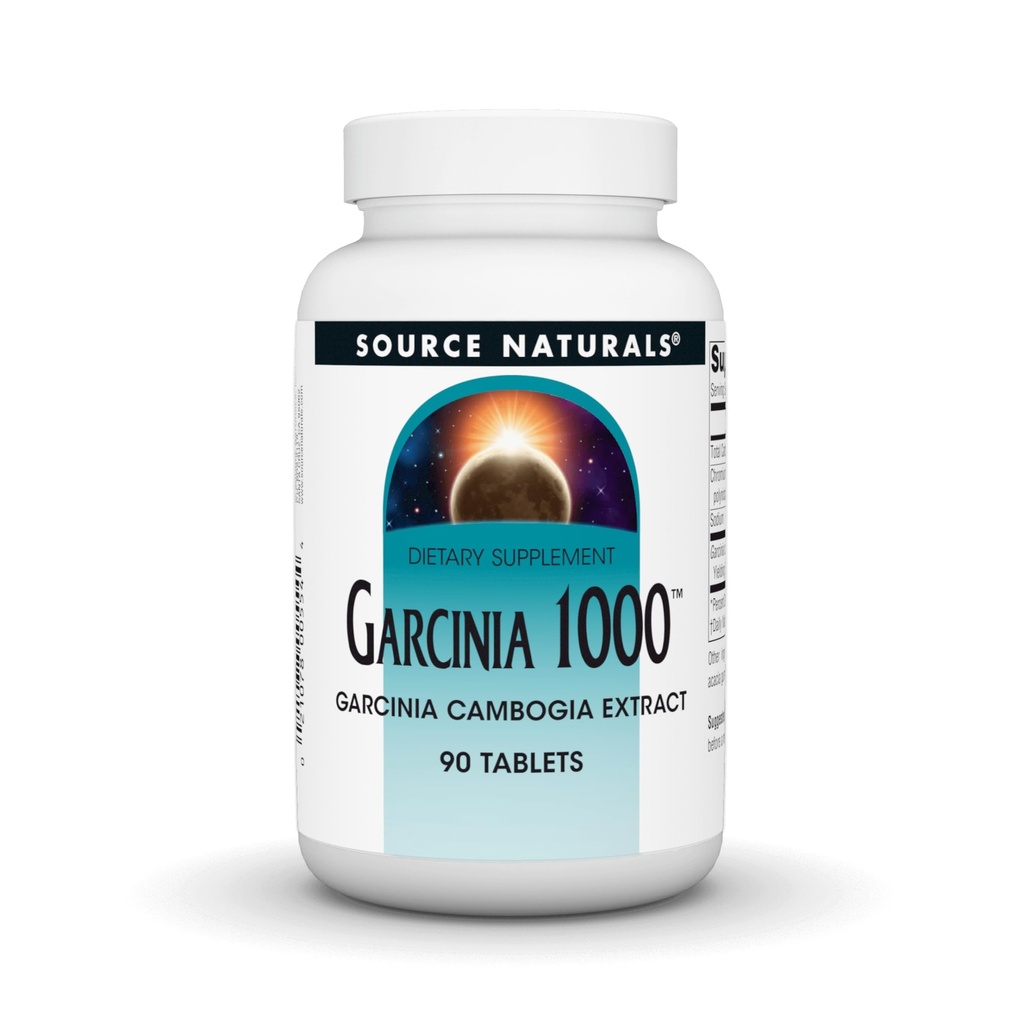 Source Naturals Garcinia Cambogia Extract, 1,000 MG- 90 Tablets