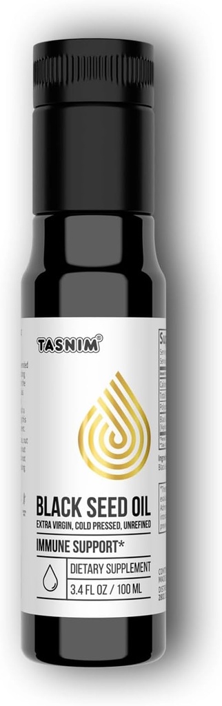 100% αιθιοπικό λάδι BlackSpeed Oil 3.4 Fl Oz - κρύο πιέζεται μαύρο έλαιο σπόρων για την υποστήριξη του ανοσοποιητικού, υψηλή ισχύς 5.7% - 21% Thymoquinone δέρμα, μαλλιά & Overll υγεία - μη ραφιναρισμένο μαύρο έλαιο κυμίνων - Χωρίς γλουτένη