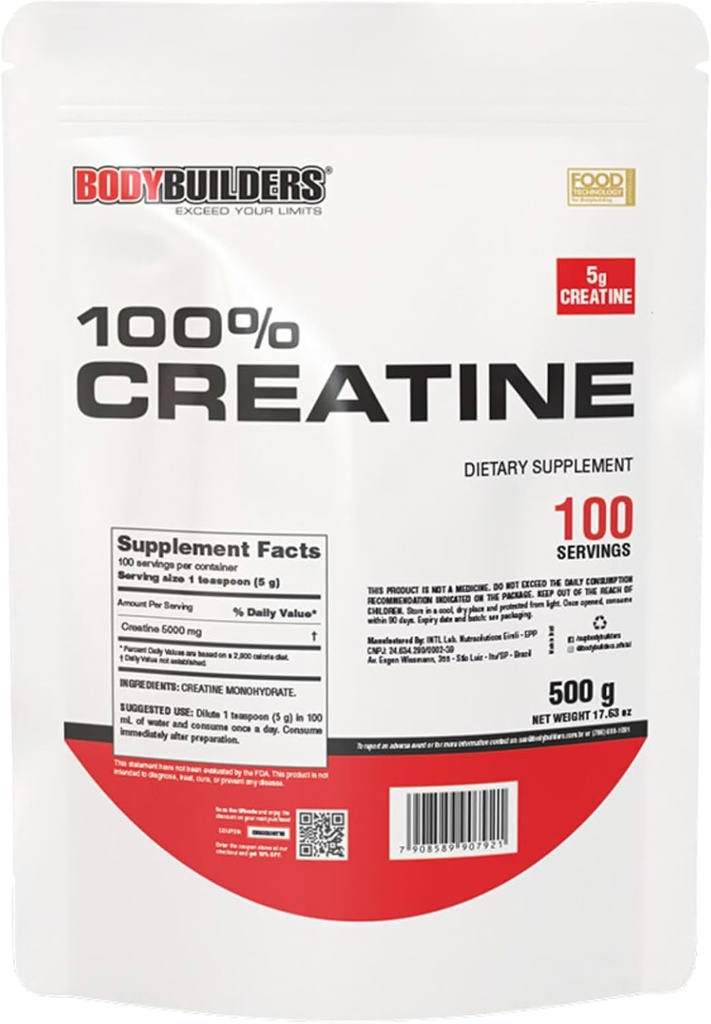 100% Creatine, Άγευστη, 1,1lb, 100 εξυπηρετήσεις