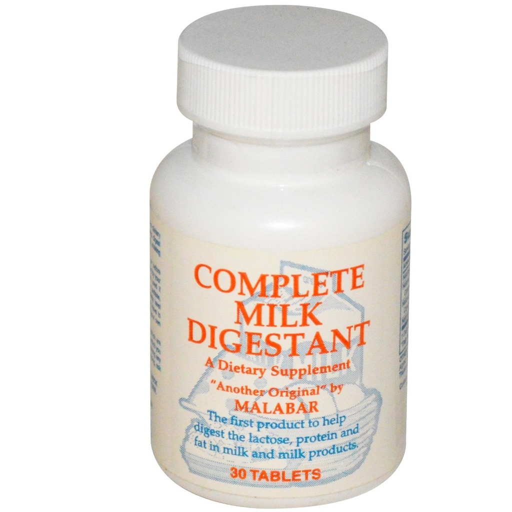 Malabar Complete Milk Digestant - 30 Tablets